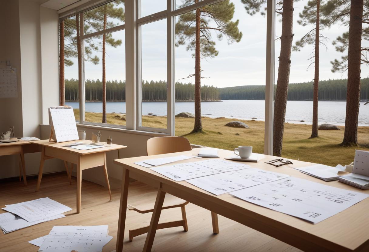 Så många timmar arbetar du på ett år? illustration