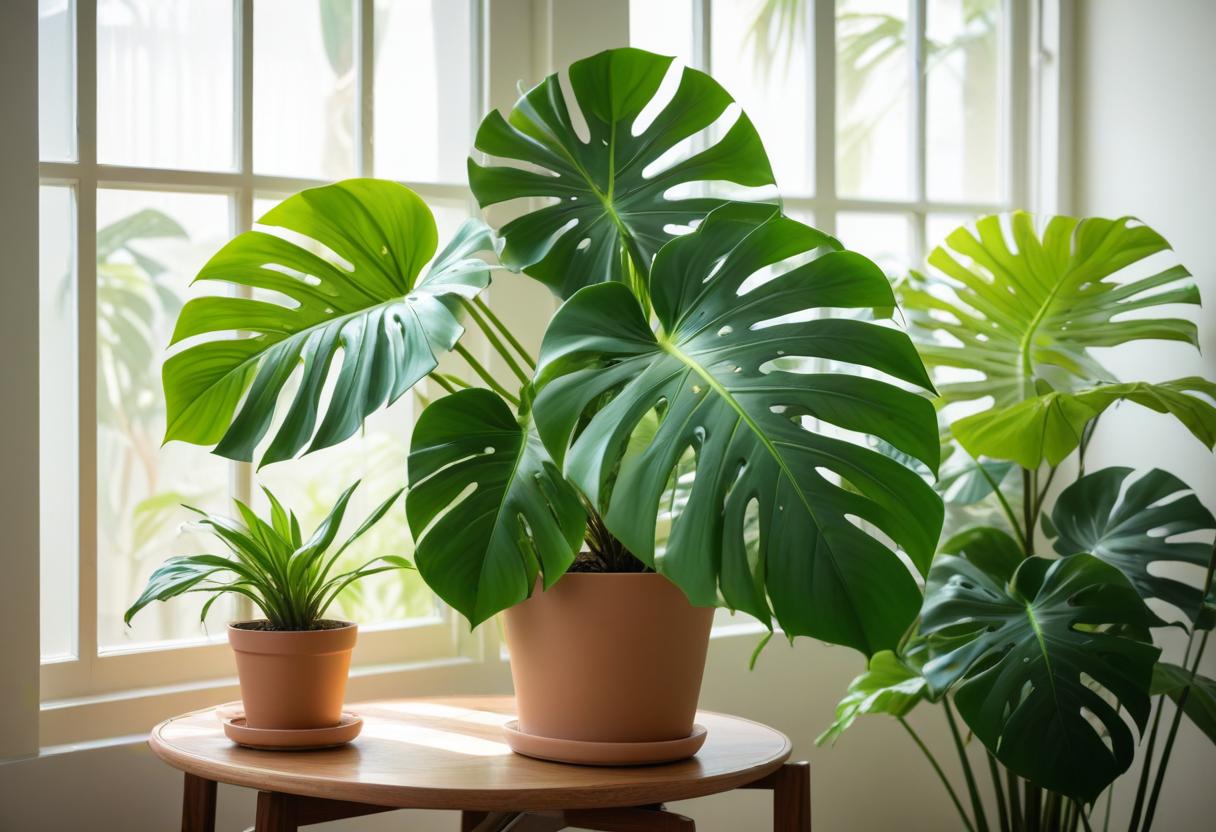 Monstera skötsel som gör din planta glad hemma illustration